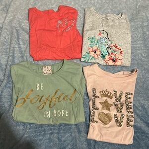 4 Short Sleeve Shirts | 10-12 Girls